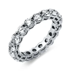 Mémoire-Ring 750/18K Weissgold Diamant 3.5ct.