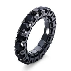 Mémoire-Ring 750/18K Weissgold Diamant 5.86ct.