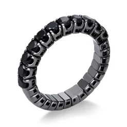 Mémoire-Ring 750/18K Weissgold Diamant 1.43ct.