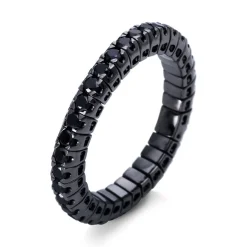 Mémoire-Ring 750/18K Weissgold Diamant 1.03ct.