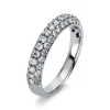 Mémoire-Ring 750/18K Weissgold Diamant 0.86ct.