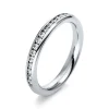 Mémoire-Ring 750/18K Weissgold Diamant 0.25ct.