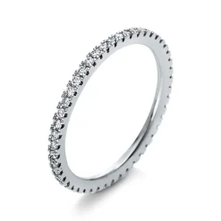 Mémoire-Ring 750/18K Weissgold Diamant 0.35ct.