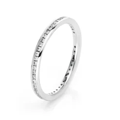 Mémoire-Ring 750/18K Weissgold Diamant 0.28ct.