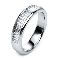 Mémoire-Ring 750/18K Weissgold Diamant 0.63ct.