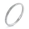 Mémoire-Ring 585/14K Weissgold Diamant 0.16ct.