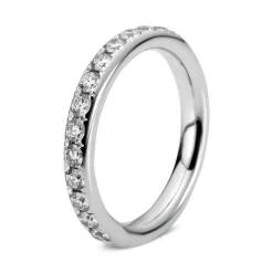 Mémoire-Ring 750/18K Weissgold Diamant 0.35ct.