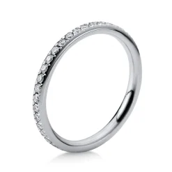 Mémoire-Ring 750/18K Weissgold Diamant 0.41ct.