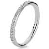 Mémoire-Ring 585/14K Weissgold Diamant 0.21ct.