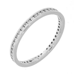 Mémoire-Ring 750/18K Weissgold Diamant 0.38ct.