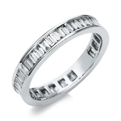 Mémoire-Ring 750/18K Weissgold Diamant 1.3ct.
