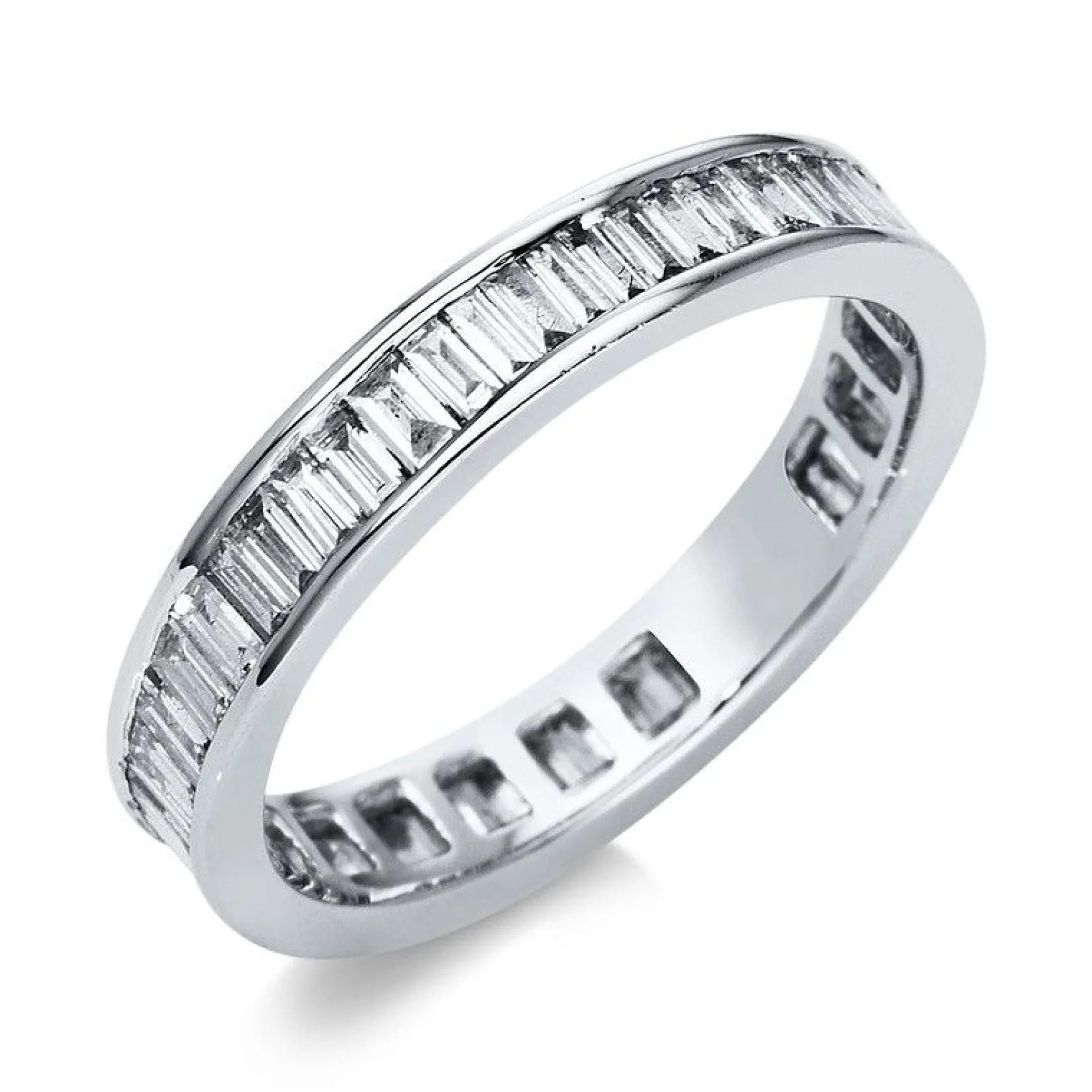 Mémoire-Ring 750/18K Weissgold Diamant 1.3ct.