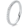 Mémoire-Ring 585/14K Weissgold Diamant 0.15ct.