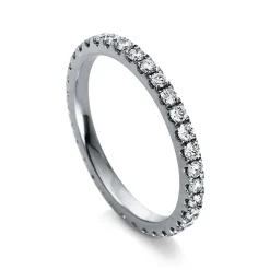 Mémoire-Ring 750/18K Weissgold Diamant 0.65ct.