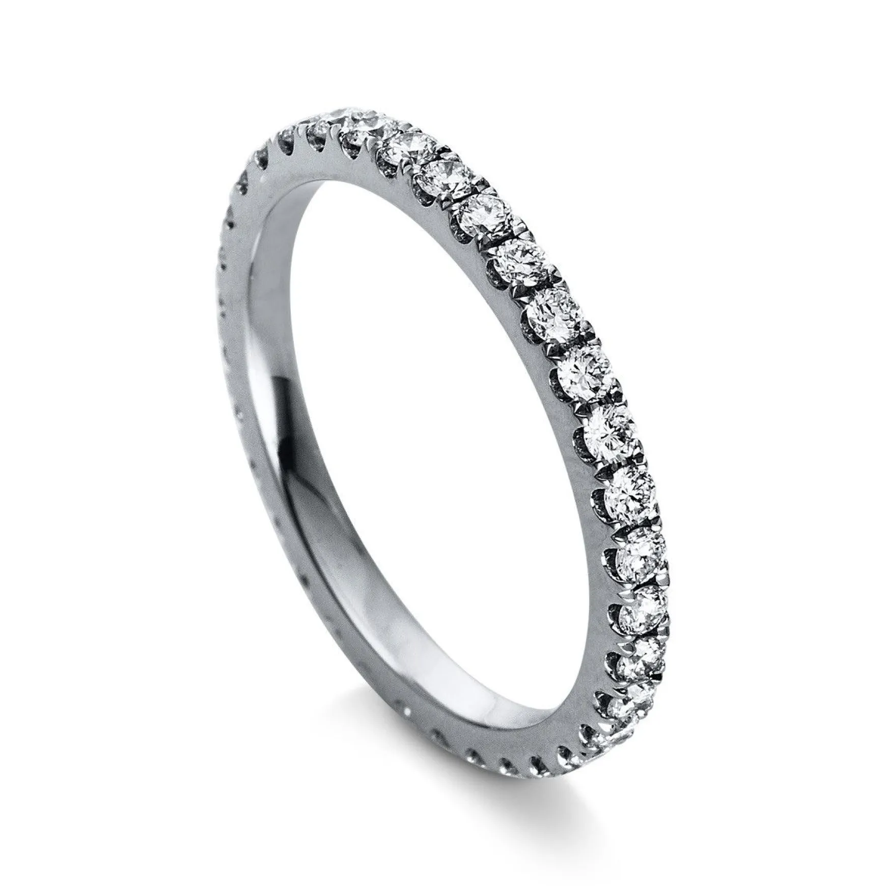 Mémoire-Ring 750/18K Weissgold Diamant 0.65ct.