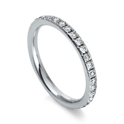 Mémoire-Ring 585/14K Weissgold Diamant 0.66ct.
