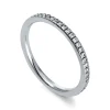 Mémoire-Ring 585/14K Weissgold Diamant 0.31ct.