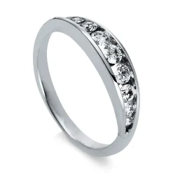 Mémoire-Ring 750/18K Weissgold Diamant 0.45ct.