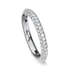 Mémoire-Ring 750/18K Weissgold Diamant 0.79ct.