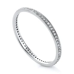 Mémoire-Ring 585/14K Weissgold Diamant 0.15ct.