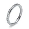 Mémoire-Ring 750/18K Weissgold Diamant 0.16ct.