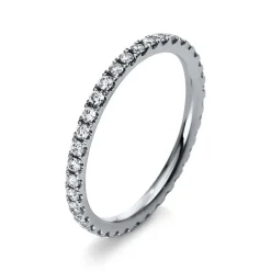 Mémoire-Ring 750/18K Weissgold Diamant 0.48ct.