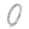 Mémoire-Ring 750/18K Weissgold Diamant 1.01ct.