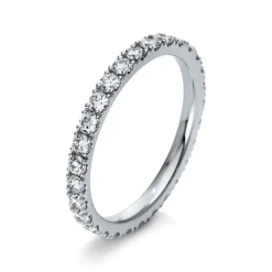 Mémoire-Ring 750/18K Weissgold Diamant 1.01ct.