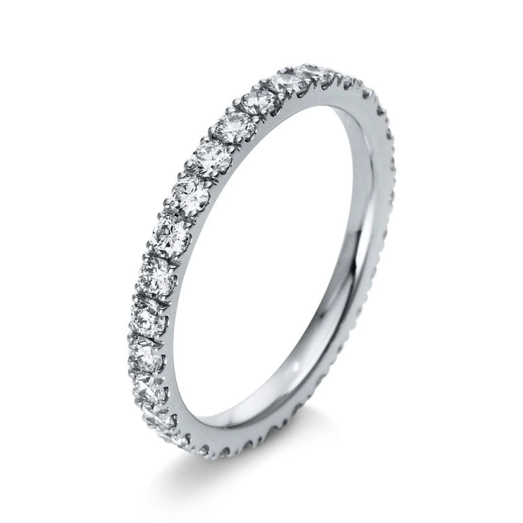 Mémoire-Ring 750/18K Weissgold Diamant 1.01ct.