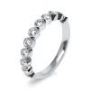 Mémoire-Ring 750/18K Weissgold Diamant 0.51ct.