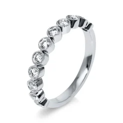 Mémoire-Ring 750/18K Weissgold Diamant 0.51ct.