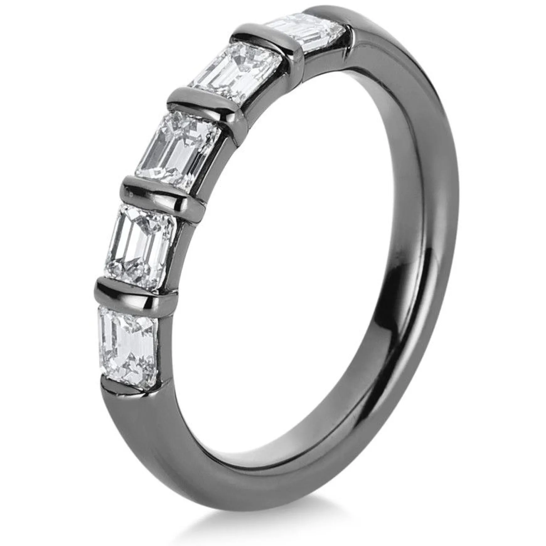 Mémoire-Ring 750/18K Weissgold Diamant 1.06ct.