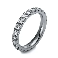 Mémoire-Ring 750/18K Weissgold Diamant 1.95ct.