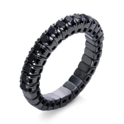 Mémoire-Ring 750/18K Weissgold Diamant 0.87ct.