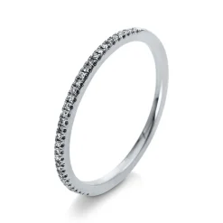 Mémoire-Ring 750/18K Weissgold Diamant 0.07ct.