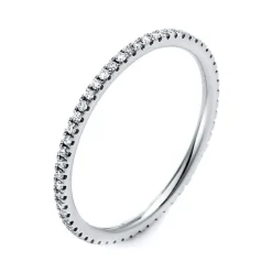 Mémoire-Ring 750/18K Weissgold Diamant 0.31ct.