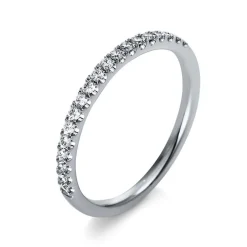 Mémoire-Ring 750/18K Weissgold Diamant 0.2ct.