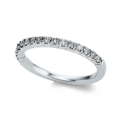Mémoire-Ring 750/18K Weissgold Diamant 0.29ct.