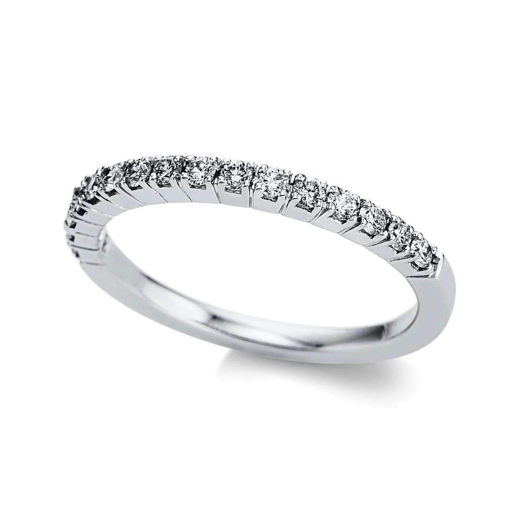 Mémoire-Ring 750/18K Weissgold Diamant 0.29ct.