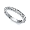 Mémoire-Ring 750/18K Weissgold Diamant 1.03ct.