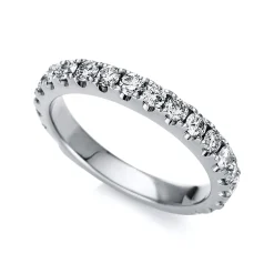 Mémoire-Ring 750/18K Weissgold Diamant 1.03ct.