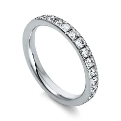 Mémoire-Ring 585/14K Weissgold Diamant 1.08ct.