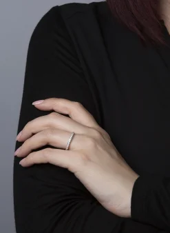 Mémoire-Ring 585/14K Weissgold Diamant 0.66ct.