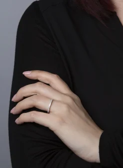 Mémoire-Ring 585/14K Weissgold Diamant 0.31ct.