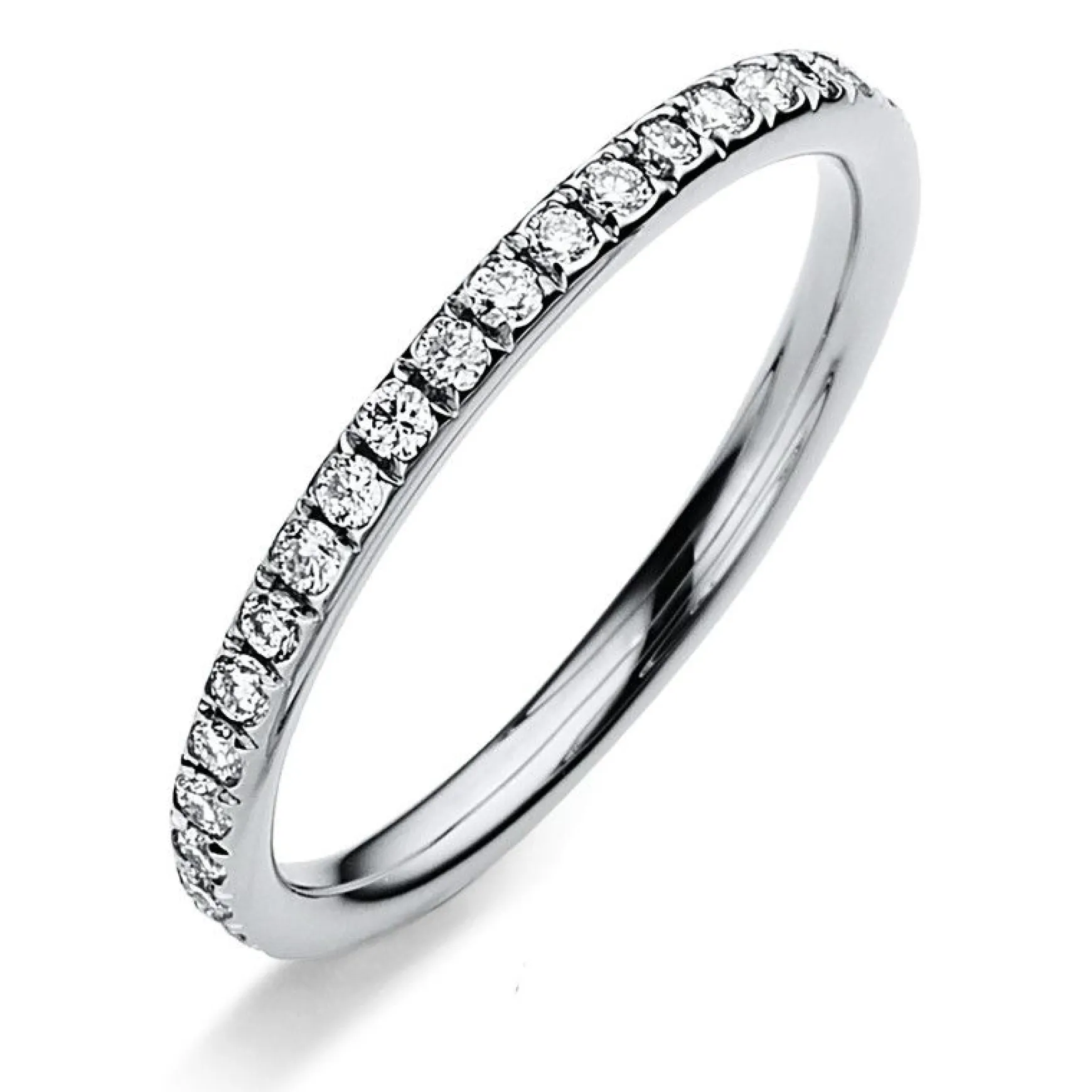 Mémoire-Ring Platin 95K Diamant 0.44ct.