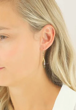 Ohrhänger Gelbgold 750 Diamant 0.047ct. 37x6mm