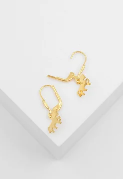 Ohrhänger Gelbgold 750, 18x10mm