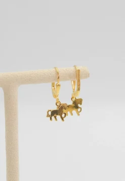 Ohrhänger Gelbgold 750, 18x10mm