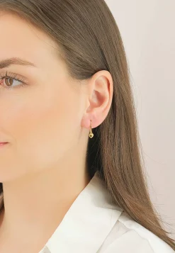 Ohrhänger Gelbgold 750, 16x5mm