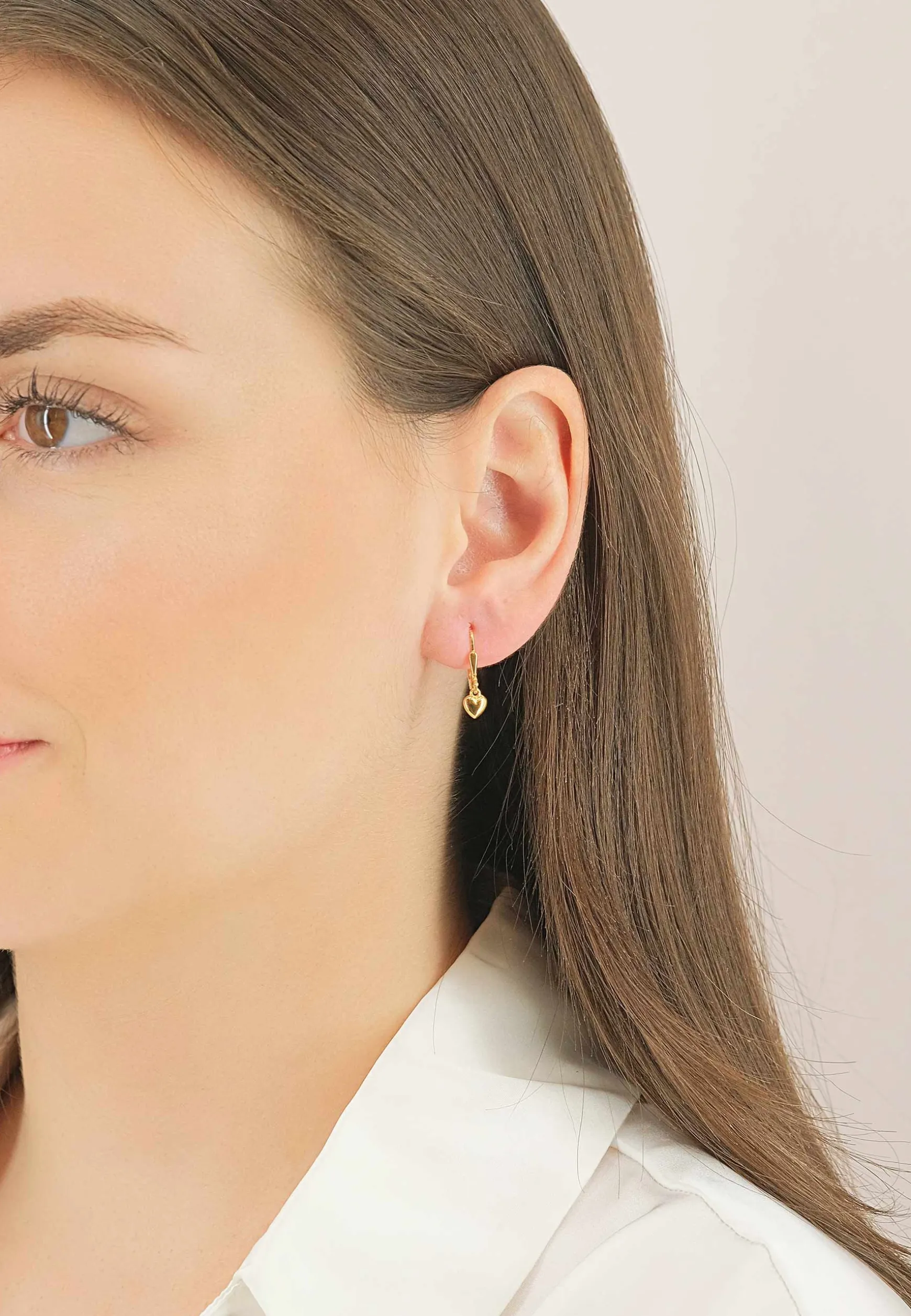 Ohrhänger Gelbgold 750, 16x5mm